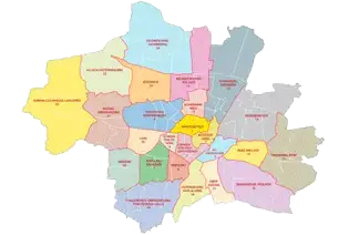 Karte der Münchner Stadtbezirke