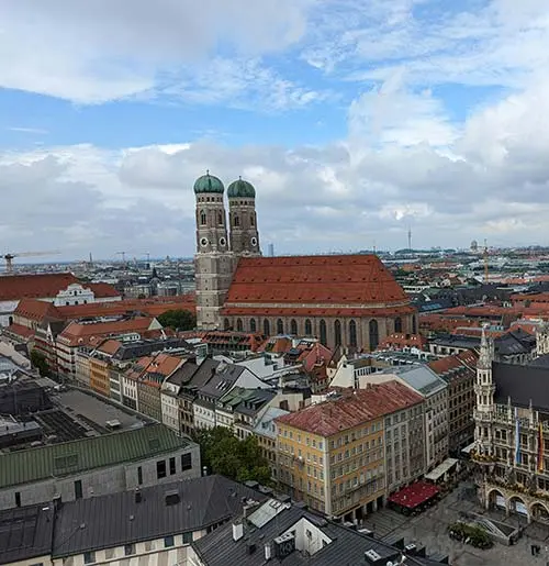 Blick über München mit Frauenkirche