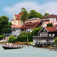 Starnberger See mit Alpenpanorama