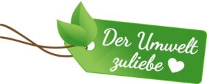 Label "Der Umwelt zuliebe"