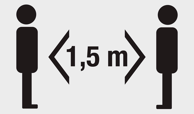 Symbolbild Social Distancing